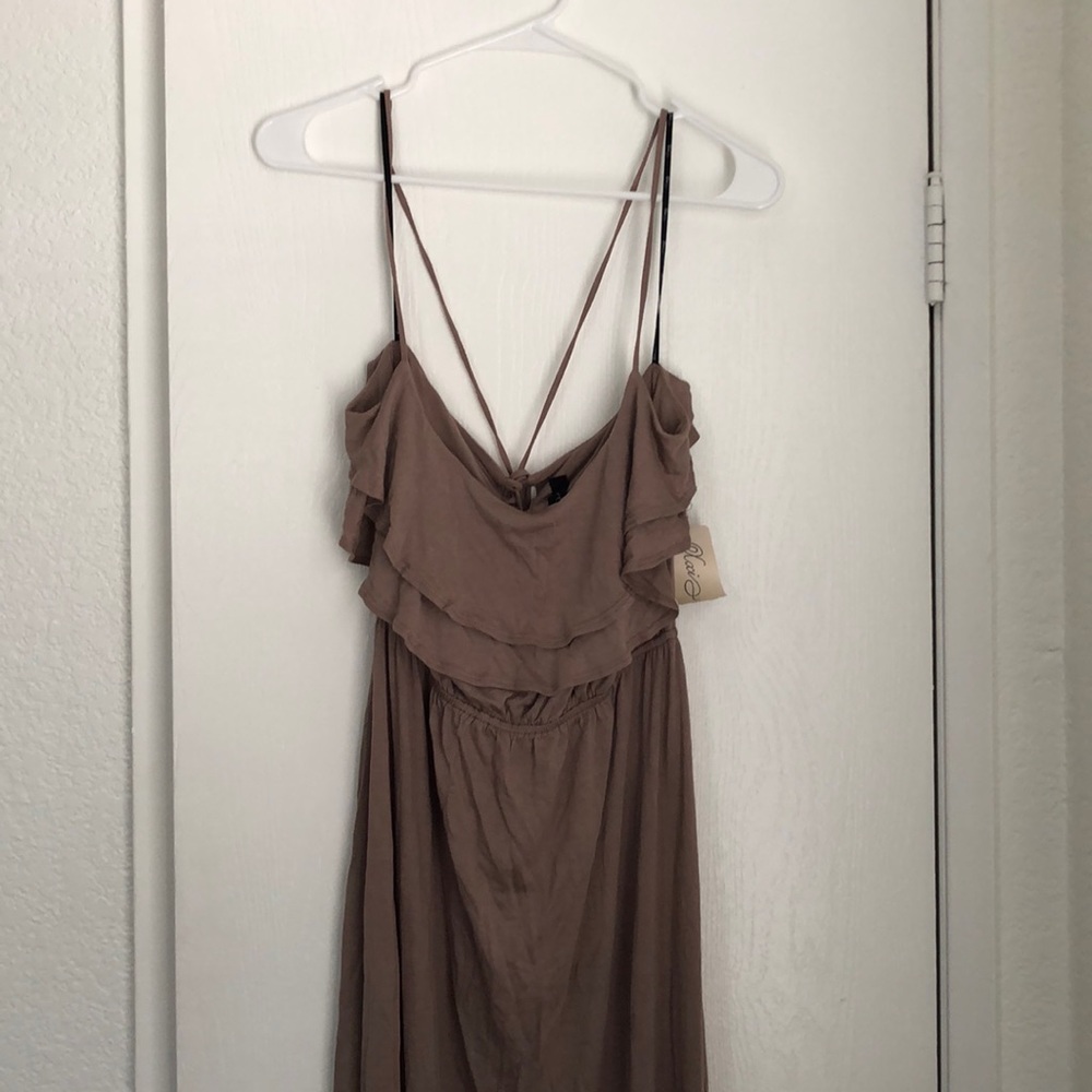 Taupe maxi dress